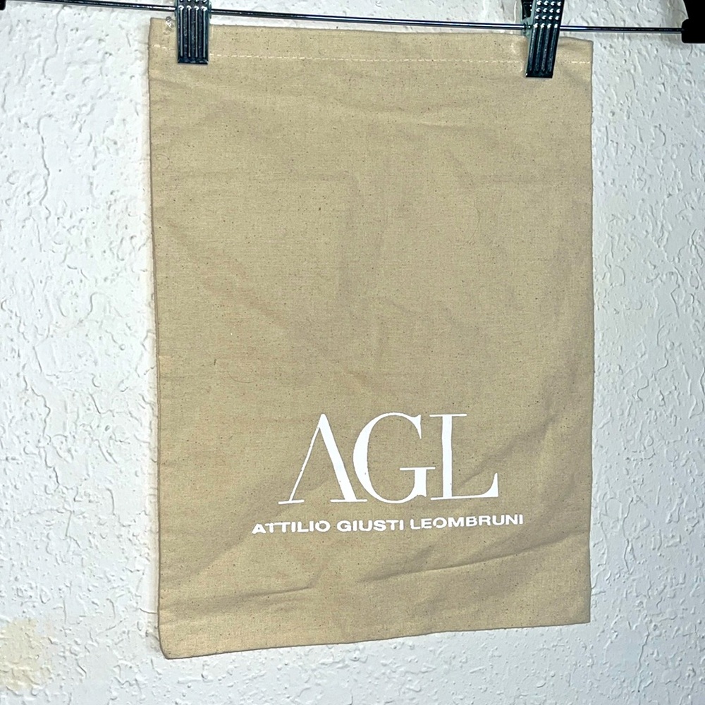 AGL Attilio Giusti Leombruni Dust Bag Drawstring Shoes Handbag Storage 10.5x13.5